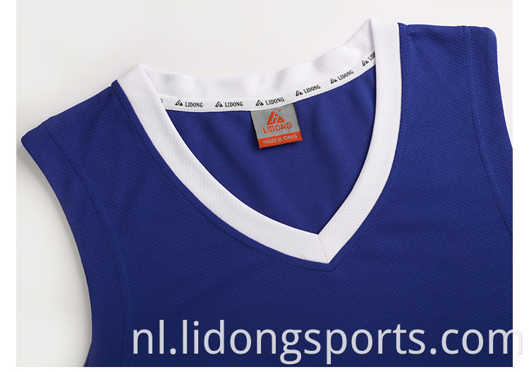 Hoogwaardige 100% polyester groothandel aangepaste middelbare school modieuze basketbal jerseys